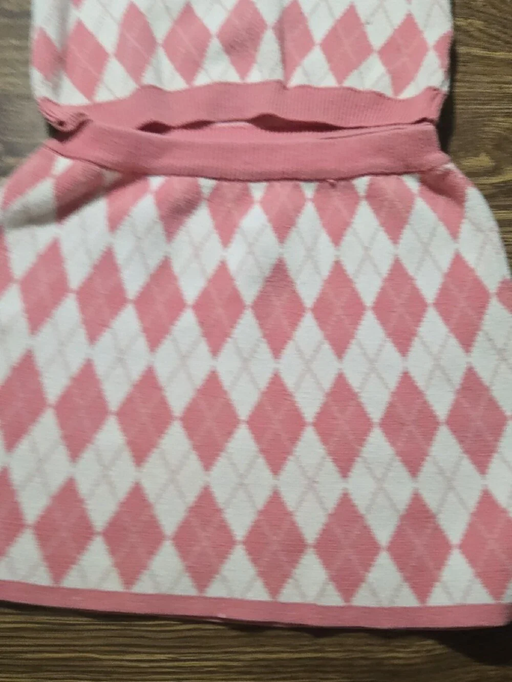 cupcakes & cashmere Pink and White Argyle Kids Matching Set